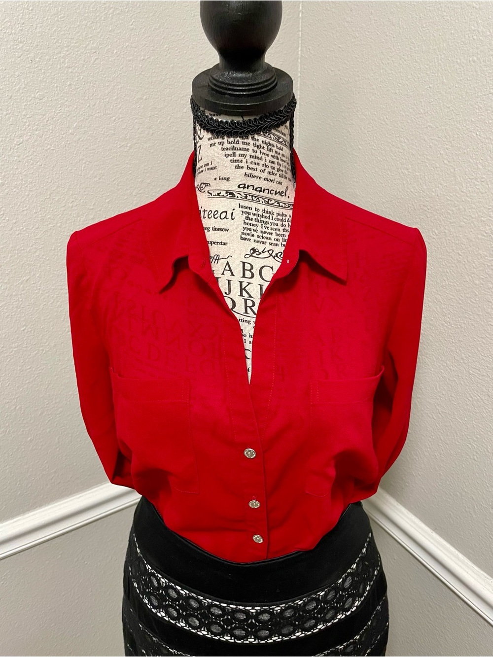 G by Guess Vibrant Red Button-Down Shirt